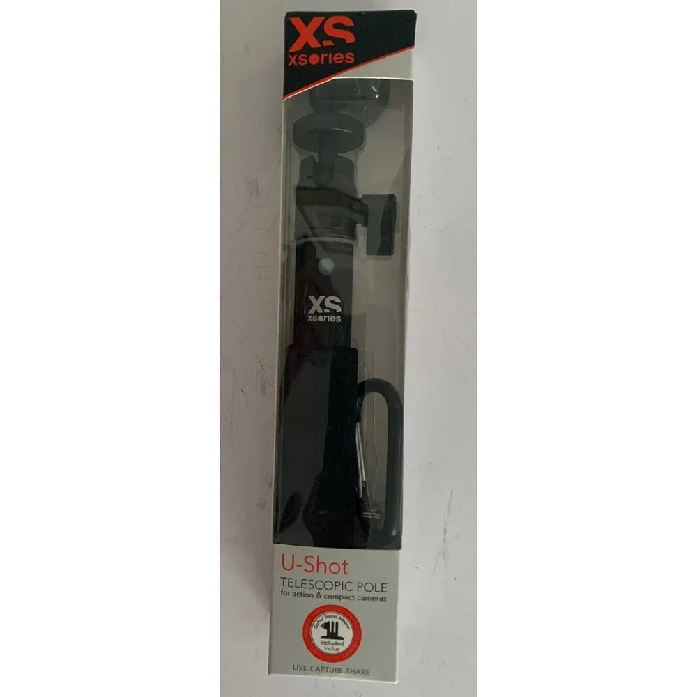 XSories Big U-Shot Telescopic Pole for Action/Compact Cameras-Gopro Tripod Black